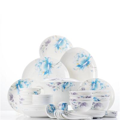 射小穴网址48头聆听花开骨瓷礼品餐具套装